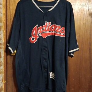 CLEVELAND  Idians MLB vintage official game jersey
